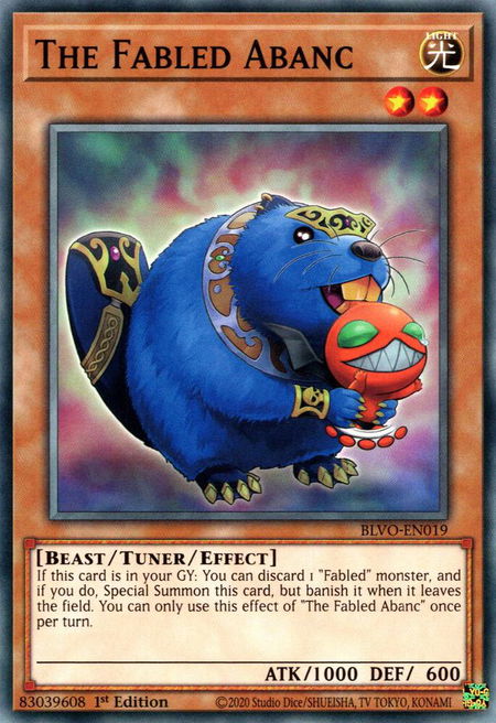 The Fabled Abanc - Blazing Vortex YuGiOh trading card