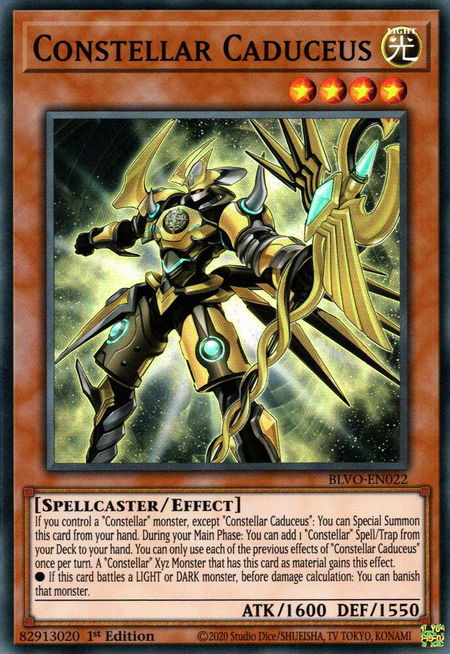 Constellar Caduceus - Blazing Vortex YuGiOh trading card