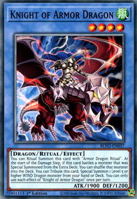 Knight of Armor Dragon - Blazing Vortex (BLVO) #BLVO-EN037 - Common / Short Print YuGiOh Trading Card