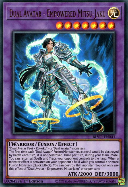 Dual Avatar - Empowered Mitsu-Jaku - Blazing Vortex YuGiOh trading card