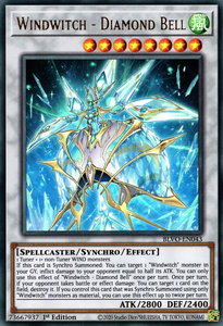 Windwitch - Diamond Bell - Blazing Vortex (BLVO) #BLVO-EN043 - Ultra Rare YuGiOh Trading Card