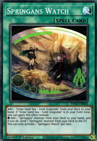 Springans Watch - Blazing Vortex (BLVO) #BLVO-EN054 - Super Rare YuGiOh Trading Card