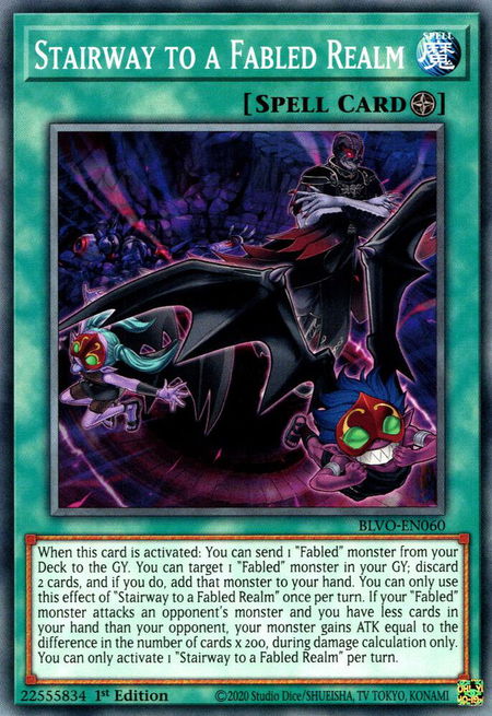 Stairway to a Fabled Realm - Blazing Vortex YuGiOh trading card
