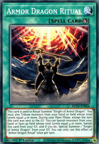 Armor Dragon Ritual - Blazing Vortex (BLVO) #BLVO-EN064 - Common / Short Print YuGiOh Trading Card