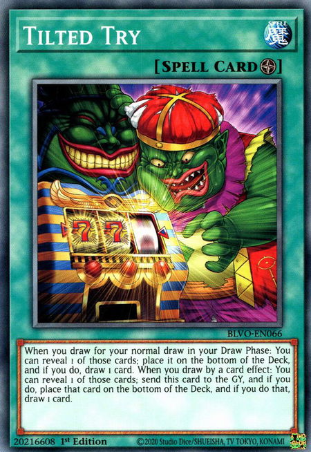 Tilted Try - Blazing Vortex YuGiOh trading card