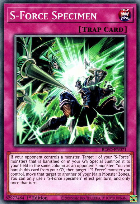 S-Force Specimen - Blazing Vortex YuGiOh trading card