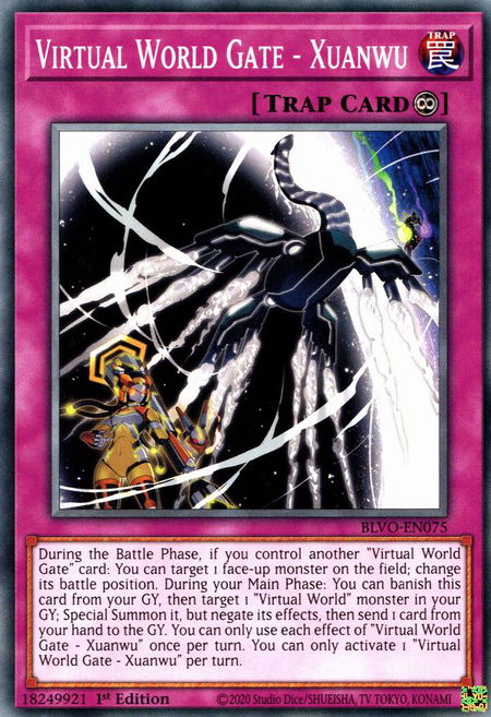 Virtual World Gate - Xuanwu - Blazing Vortex YuGiOh trading card
