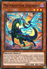 Materiactor Gigadra - Blazing Vortex (BLVO) #BLVO-EN081 - Super Rare YuGiOh Trading Card