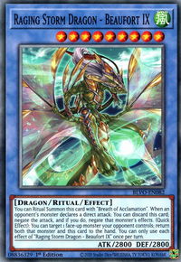 Raging Storm Dragon - Beaufort IX - Blazing Vortex (BLVO) #BLVO-EN082 - Common / Short Print YuGiOh Trading Card
