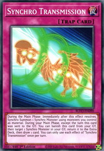Synchro Transmission - Blazing Vortex (BLVO) #BLVO-EN090 - Common / Short Print YuGiOh Trading Card
