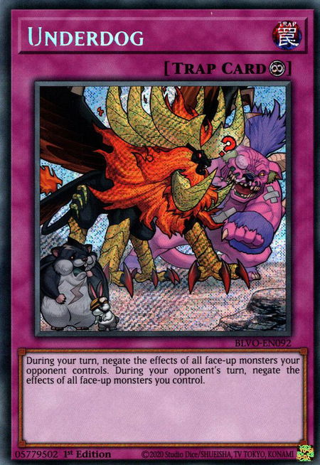 Underdog - Blazing Vortex YuGiOh trading card