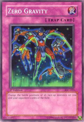 Zero Gravity trading card from Invasion of Chaos Zero Gravity - Invasion of Chaos YuGiOh trading card