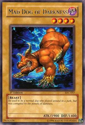 Mad Dog of Darkness - Invasion of Chaos YuGiOh trading card