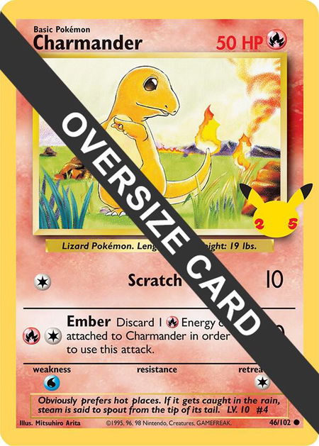 Charmander trading card from First Partner Pack Charmander - First Partner Pack Pokémon trading card