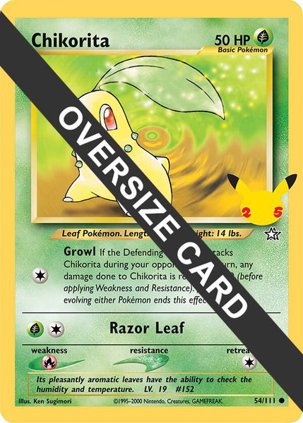 Chikorita trading card from First Partner Pack Chikorita - First Partner Pack Pokémon trading card