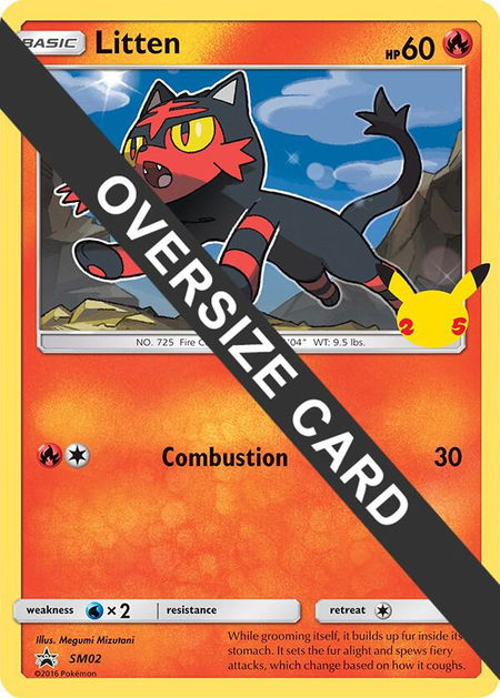 Litten trading card from First Partner Pack Litten - First Partner Pack Pokémon trading card