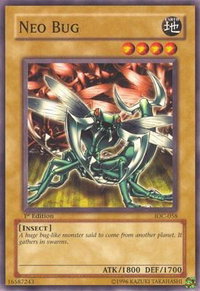 Neo Bug - Invasion of Chaos (IOC) #IOC-058 - Common / Short Print YuGiOh Trading Card