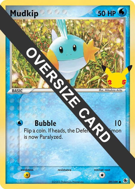 Mudkip trading card from First Partner Pack Mudkip - First Partner Pack Pokémon trading card