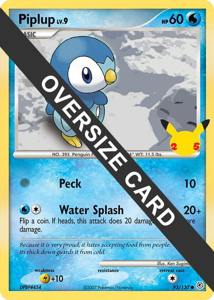 Piplup trading card from First Partner Pack Piplup - First Partner Pack Pokémon trading card