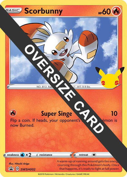 Scorbunny trading card from First Partner Pack Scorbunny - First Partner Pack Pokémon trading card