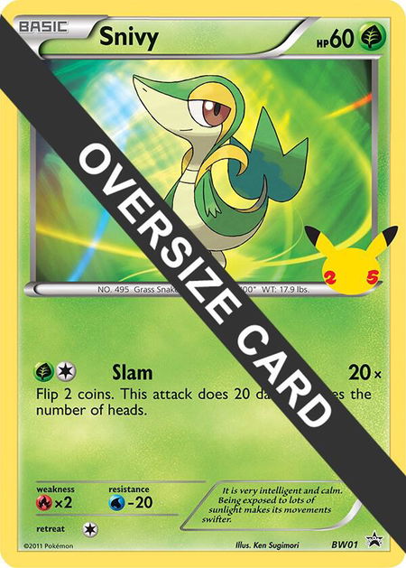 Snivy trading card from First Partner Pack Snivy - First Partner Pack Pokémon trading card