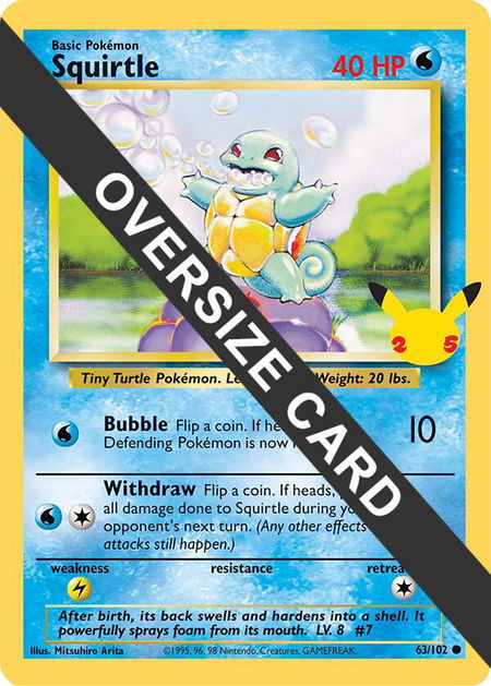 Squirtle trading card from First Partner Pack Squirtle - First Partner Pack Pokémon trading card