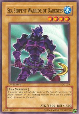Sea Serpent Warrior of Darkness - Invasion of Chaos YuGiOh trading card