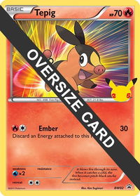 Tepig - First Partner Pack (FPP) #BW02 - Rare Pokémon Trading Card