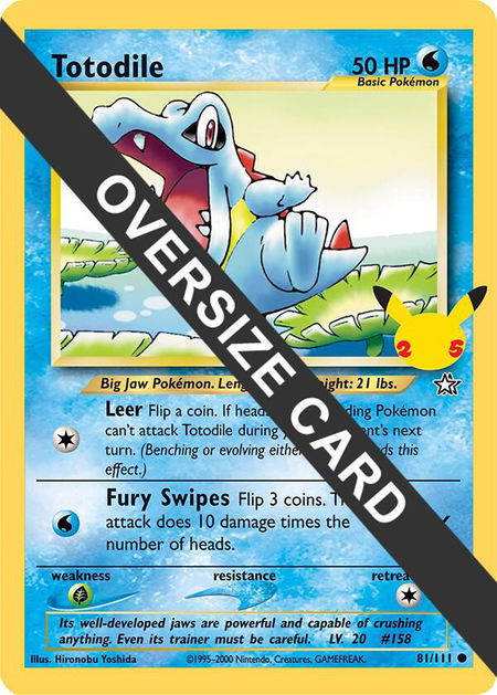 Totodile trading card from First Partner Pack Totodile - First Partner Pack Pokémon trading card