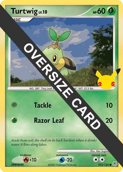 Turtwig trading card from First Partner Pack Turtwig - First Partner Pack Pokémon trading card