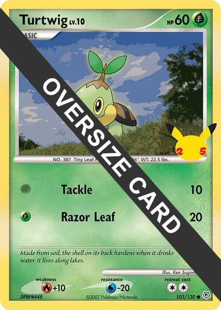 Turtwig trading card from First Partner Pack Turtwig - First Partner Pack Pokémon trading card