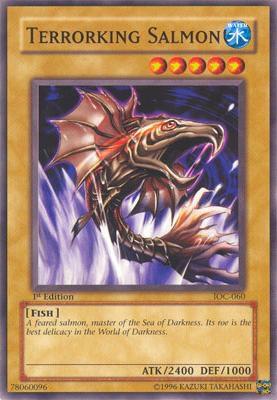 Terrorking Salmon - Invasion of Chaos YuGiOh trading card