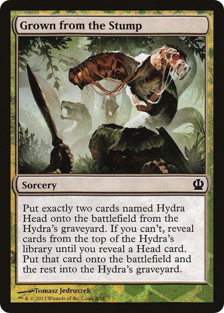 Grown from the Stump - Hero's Path Promos Magic: The Gathering trading card