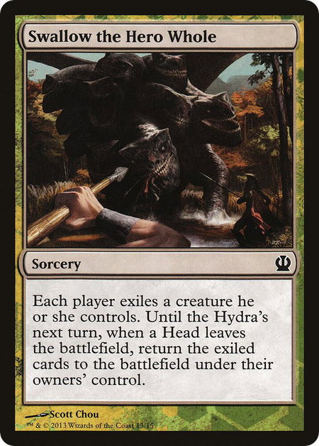 Swallow the Hero Whole - Hero's Path Promos Magic: The Gathering trading card