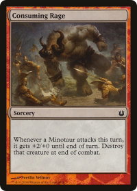Consuming Rage - Hero's Path Promos (HERO) #6 - Special Magic: The Gathering Trading Card
