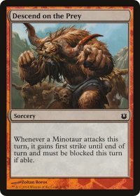 Descend on the Prey - Hero's Path Promos (HERO) #7 - Special Magic: The Gathering Trading Card