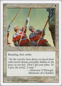 Pikemen - Fifth Edition (5ED) #52 - Common Magic: The Gathering Trading Card