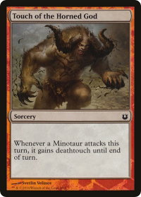 Touch of the Horned God - Hero's Path Promos (HERO) #9 - Special Magic: The Gathering Trading Card