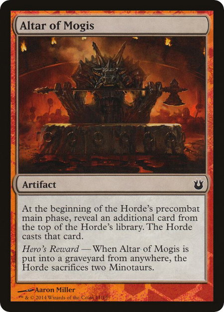 Altar of Mogis - Hero's Path Promos Magic: The Gathering trading card