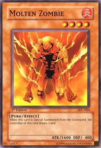 Molten Zombie - Invasion of Chaos (IOC) #IOC-064 - Common / Short Print YuGiOh Trading Card