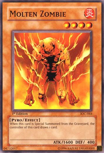 Molten Zombie - Invasion of Chaos YuGiOh trading card