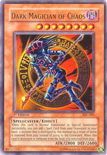 Dark Magician of Chaos - Invasion of Chaos YuGiOh trading card