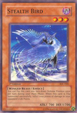 Stealth Bird - Invasion of Chaos YuGiOh trading card