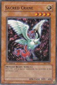 Sacred Crane - Invasion of Chaos (IOC) #IOC-069 - Common / Short Print YuGiOh Trading Card