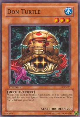 Don Turtle - Invasion of Chaos YuGiOh trading card