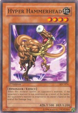 Hyper Hammerhead trading card from Invasion of Chaos Hyper Hammerhead - Invasion of Chaos YuGiOh trading card
