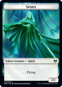 Spirit Token - Kaldheim (KHM) #4 - Token Magic: The Gathering Trading Card