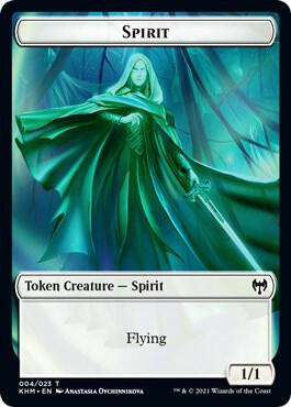 Spirit Token - Kaldheim Magic: The Gathering trading card