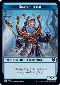 Shapeshifter Token - Kaldheim (KHM) #8 - Token Magic: The Gathering Trading Card