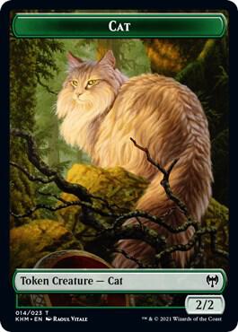 Cat Token - Kaldheim Magic: The Gathering trading card